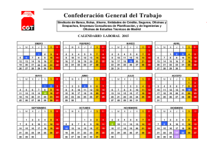 Calendario laboral 2015